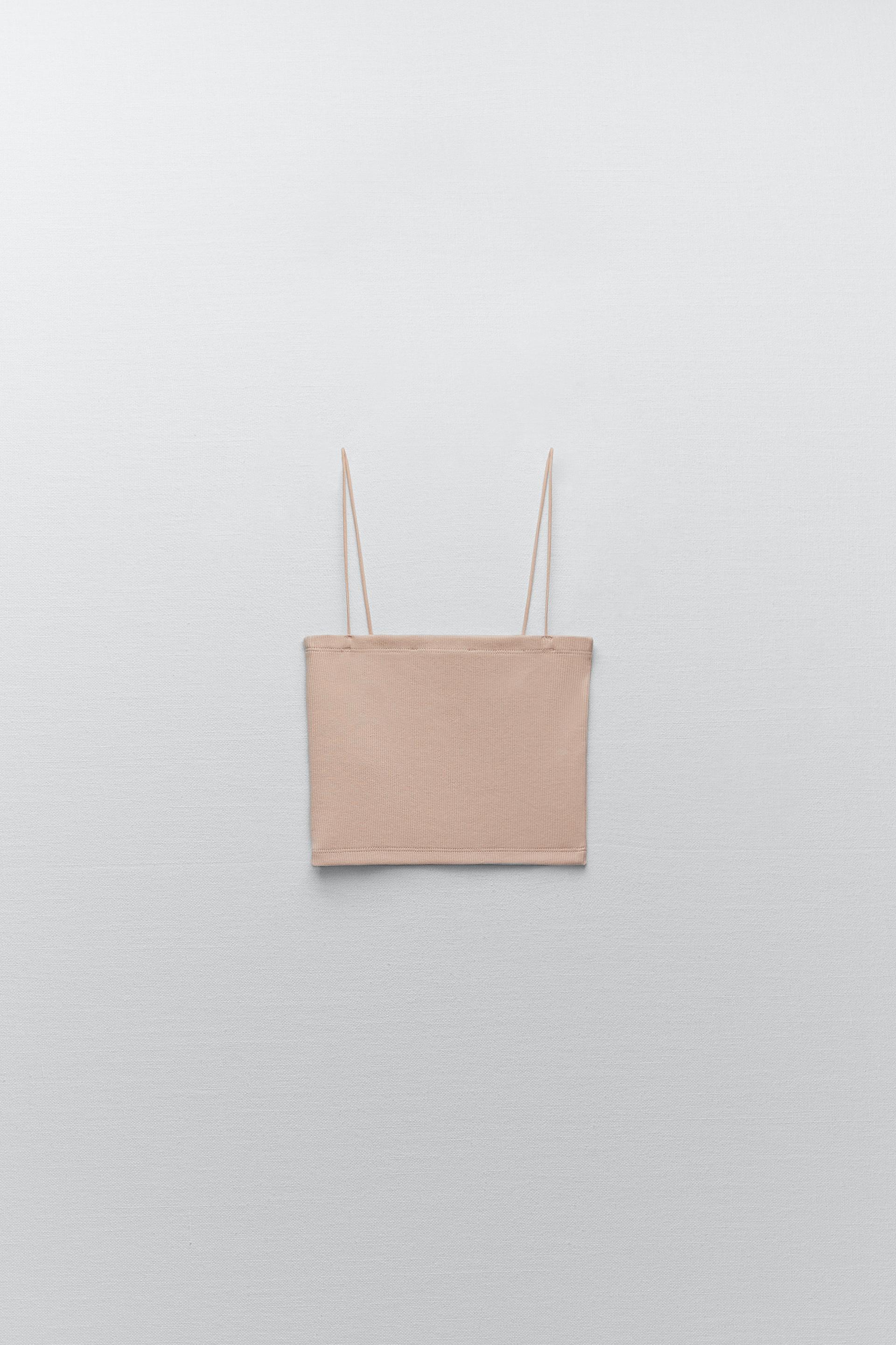 リブ バンドゥトップス Zara Japan 日本 リブ バンドゥトップス Zara Japan 日本