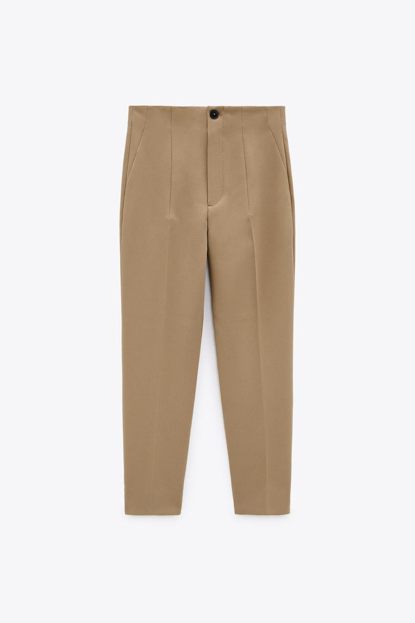 Image 6 de PANTALON TAILLE HAUTE À FENTES de Zara