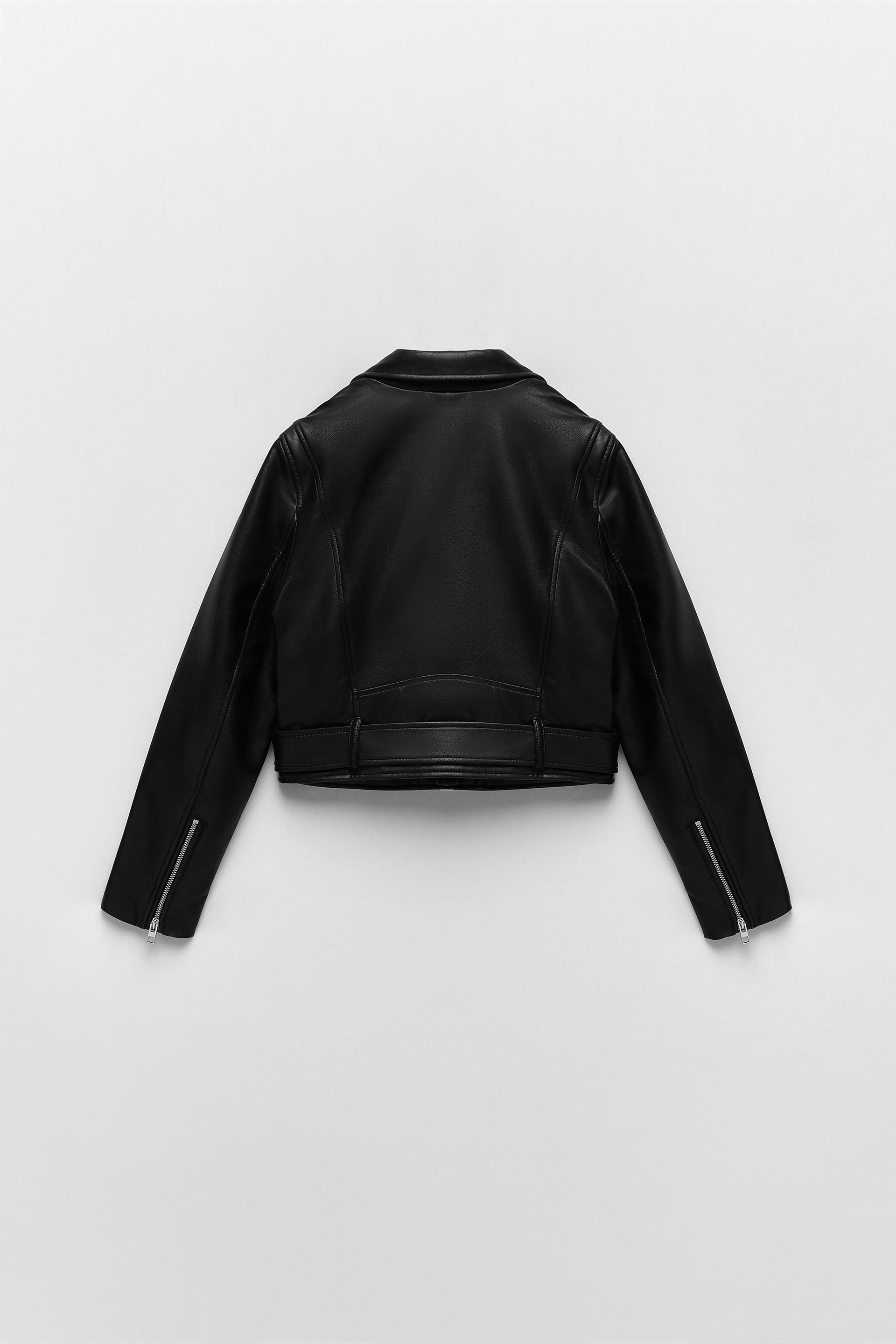 レザー風ジャケット ブラック Zara Japan 日本