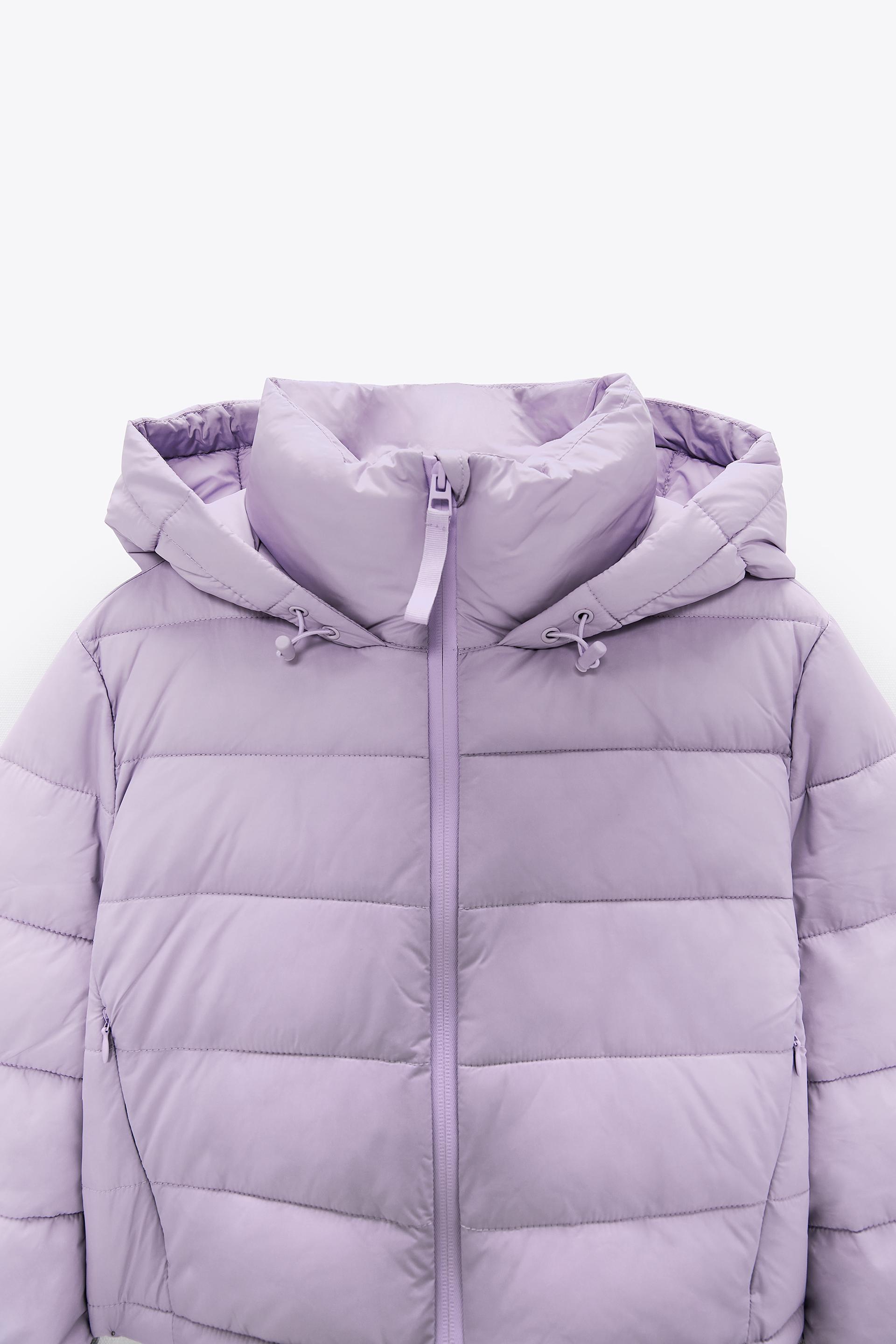 Quilted Cropped Water Repellent Puffer Jacket Lavender Zara Australia Quilted Cropped Water Repellent Puffer Jacket Lavender Zara Australia