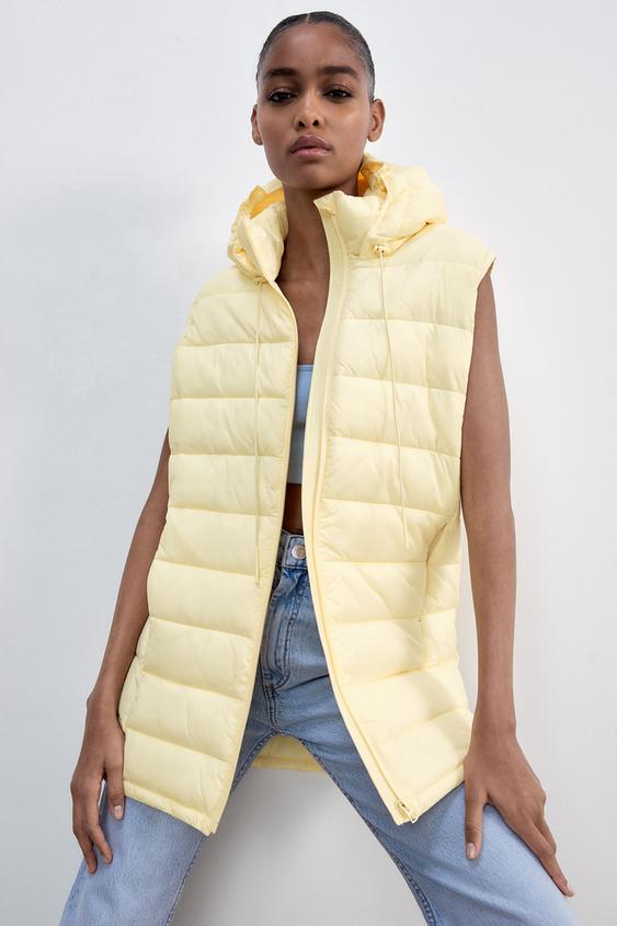 Zara sleeveless puffer clearance