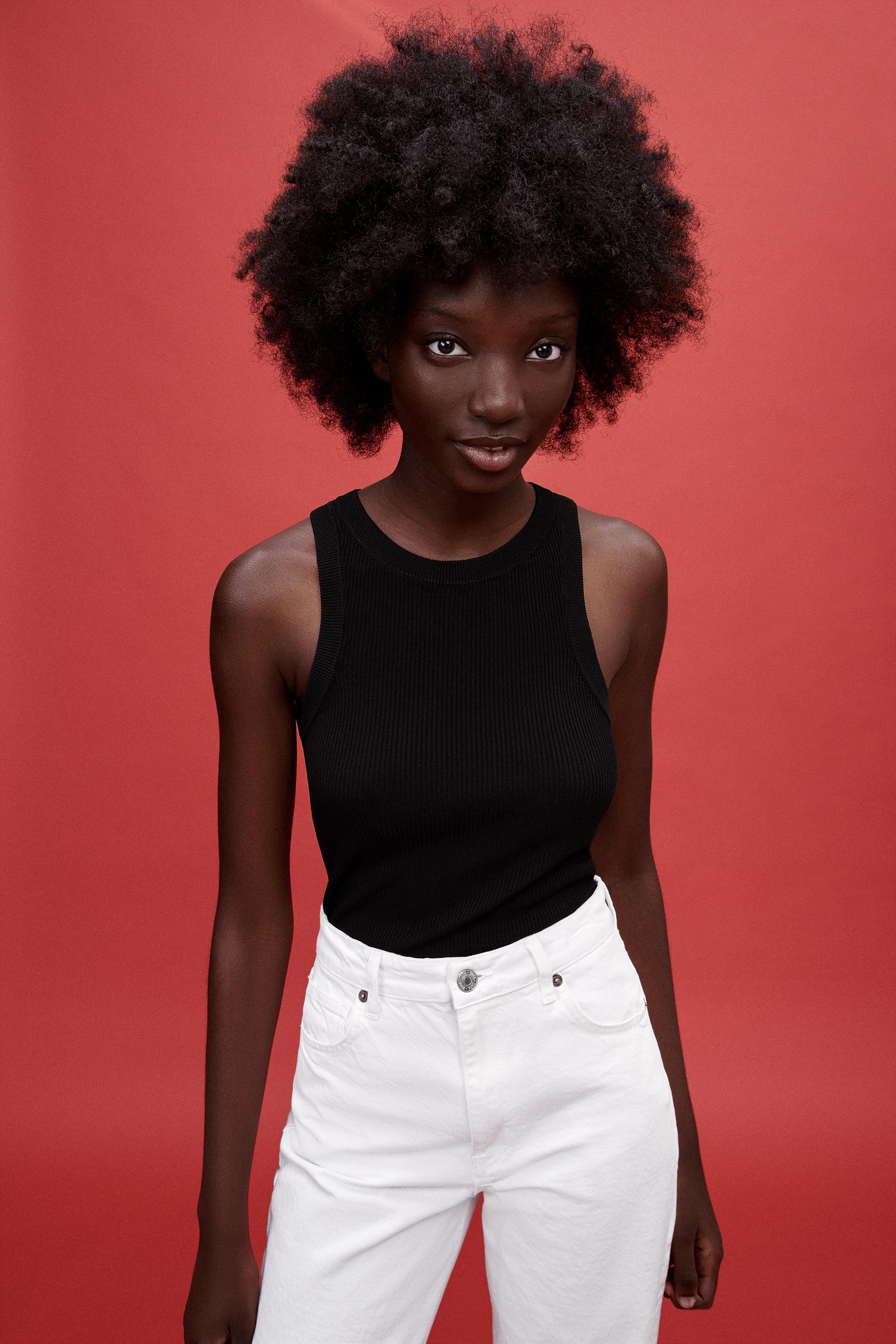 zara extra fine knit top