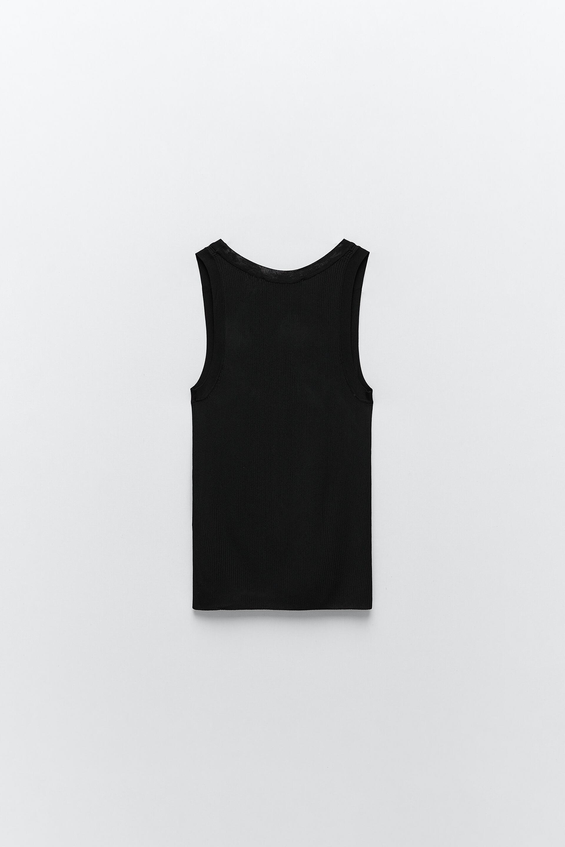 Zara ribbed black top Clearance