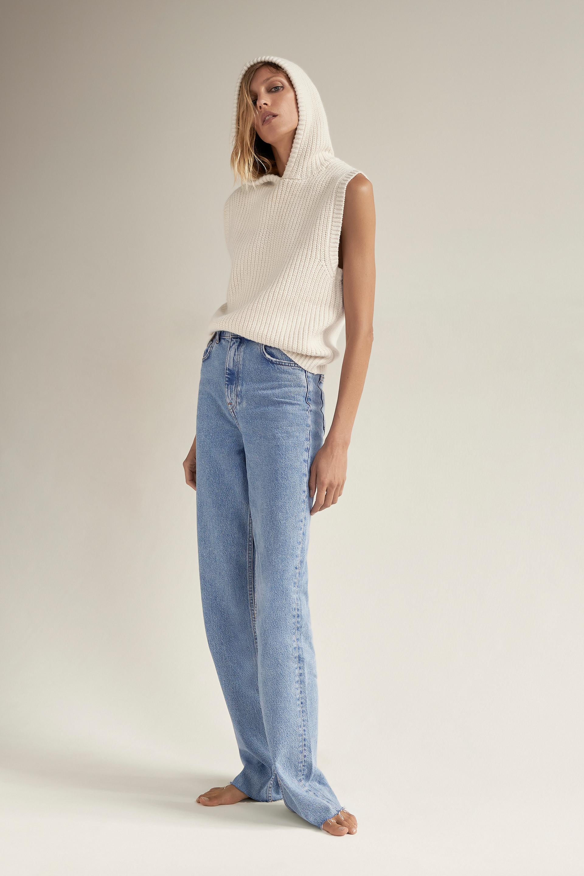 フーデッド ニットベスト Zara Japan 日本 フーデッド ニットベスト Zara Japan 日本