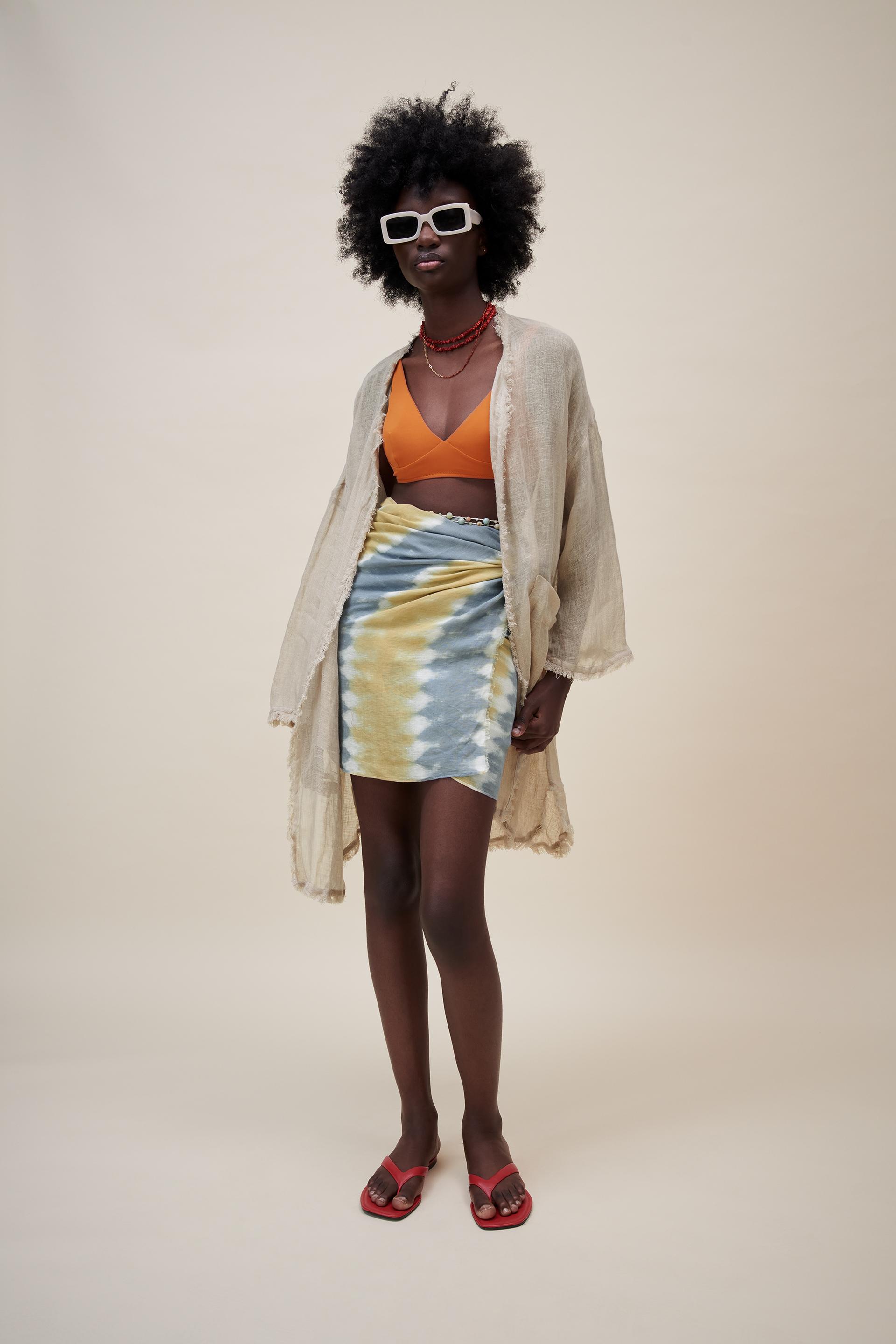 Tie dye scarf zara Clearance