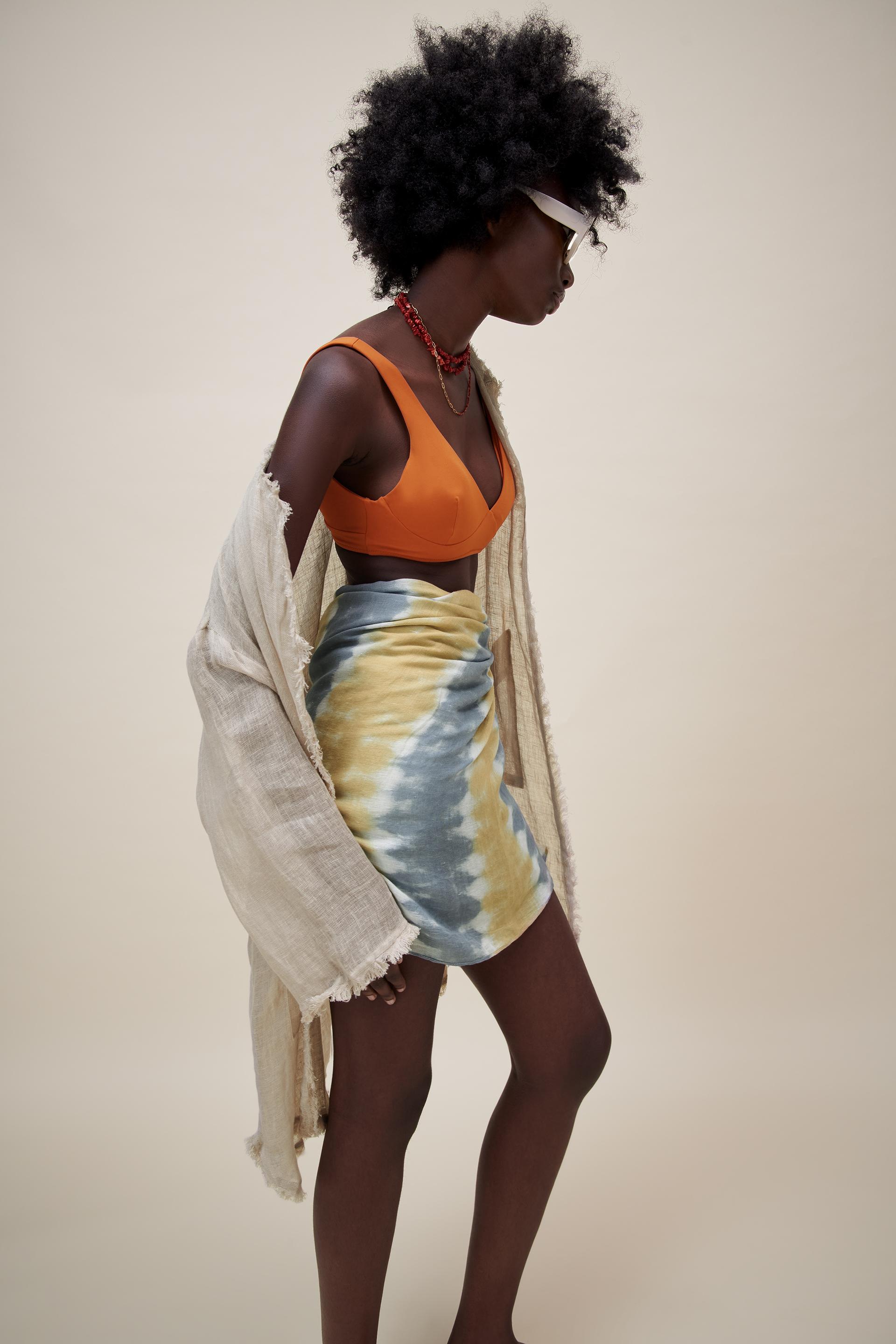 Tie dye scarf zara Clearance