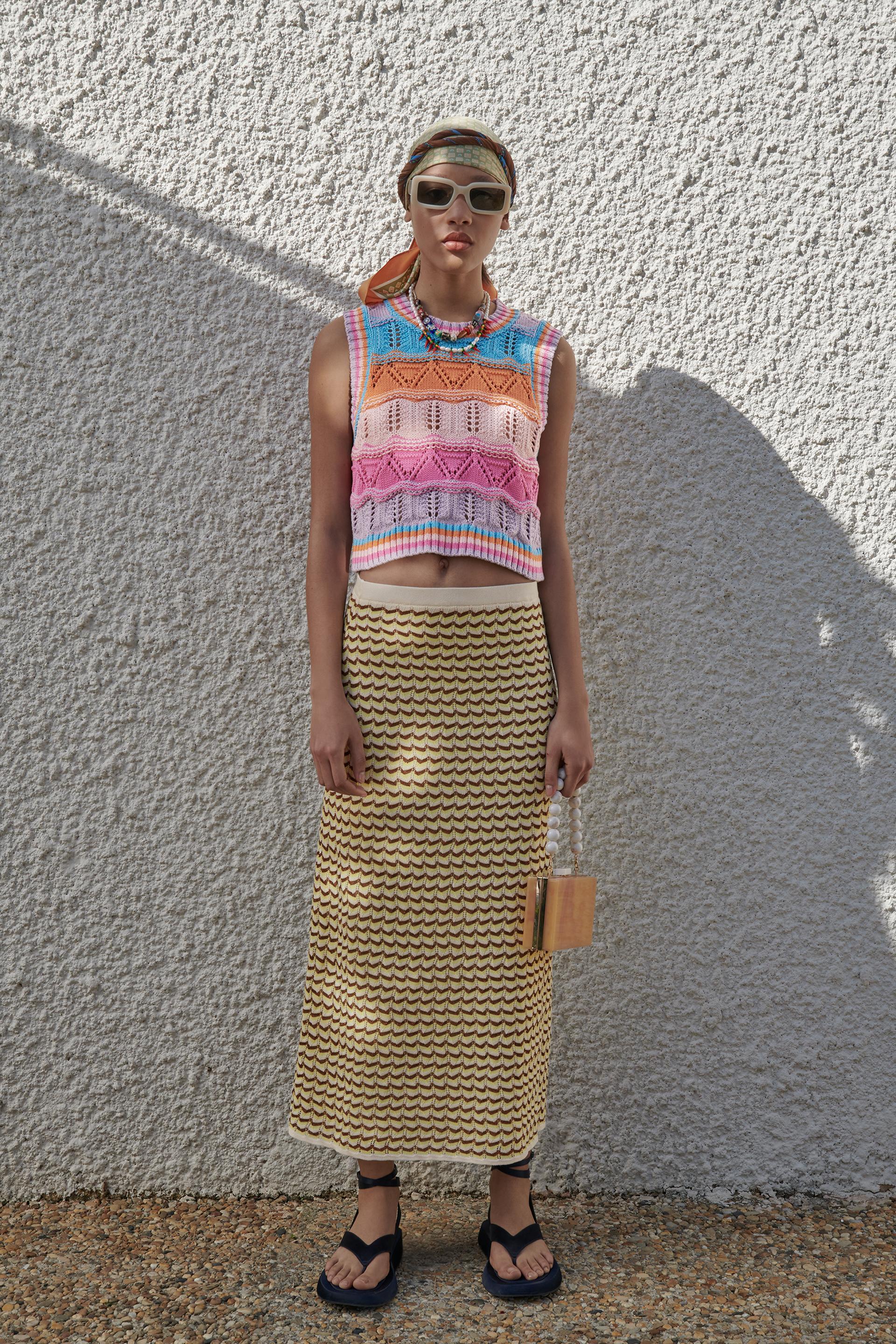 Zara KNIT CROCHET TOP, £17.99