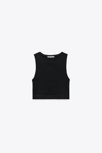 zara vest top