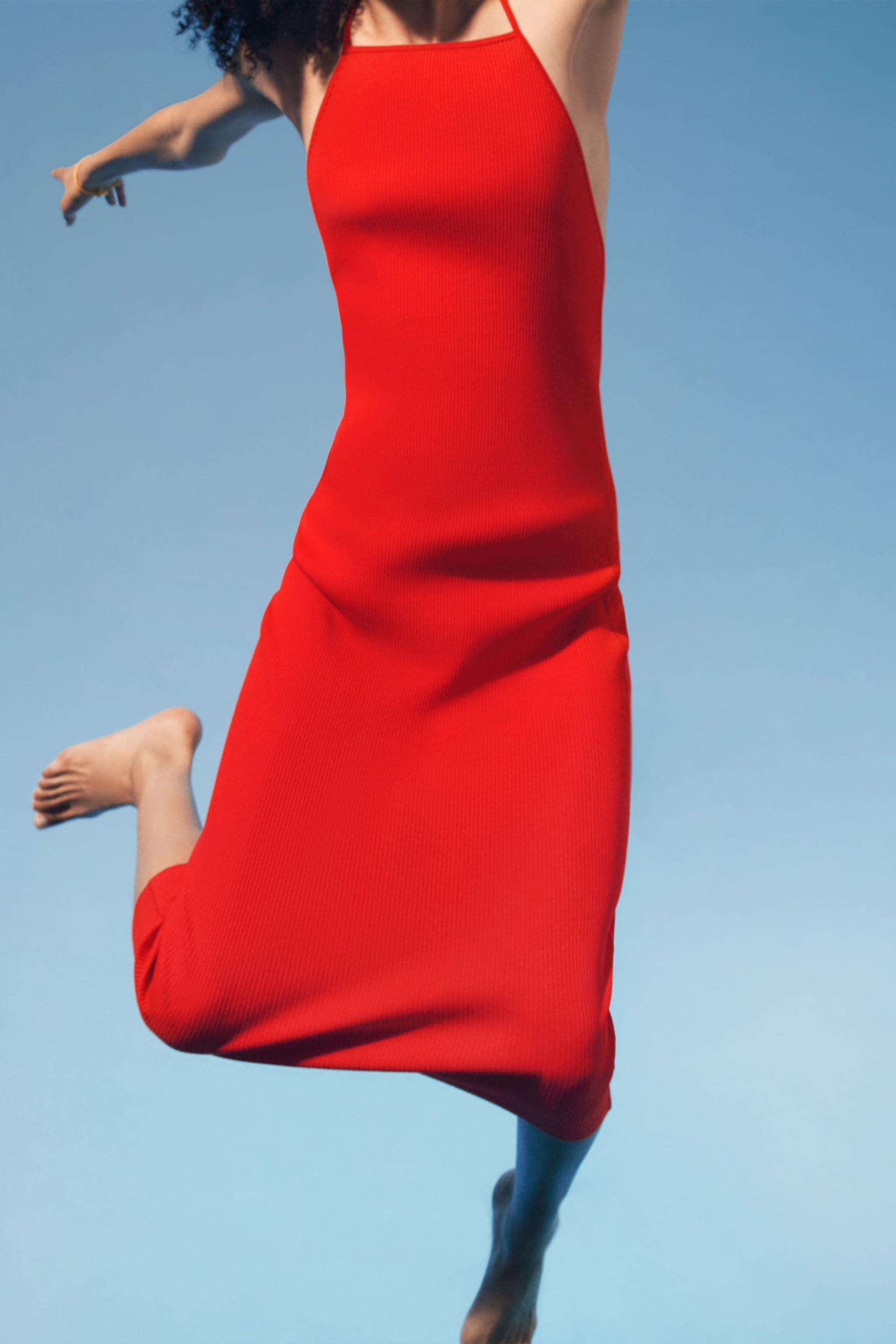 ストラップ リブワンピース Zara Japan 日本 ストラップ リブワンピース Zara Japan 日本