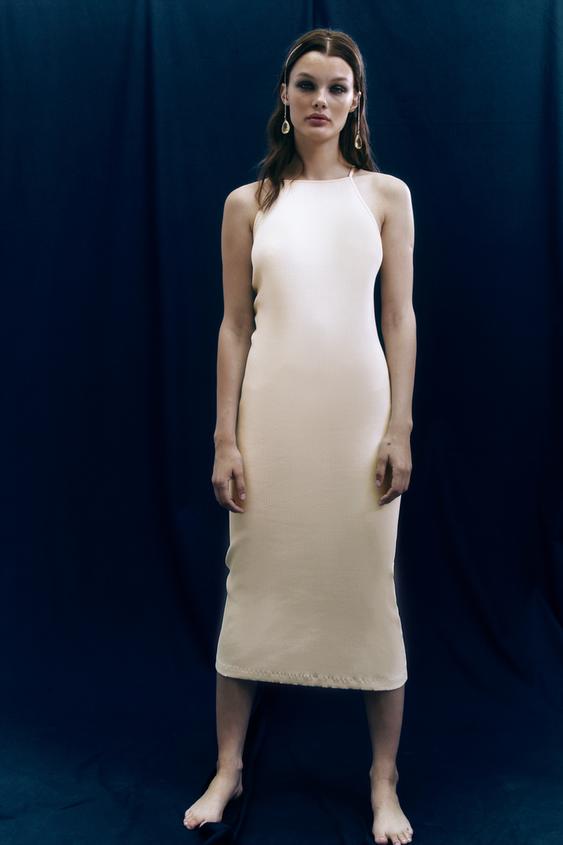 ストラップ リブワンピース Zara Japan 日本 ストラップ リブワンピース Zara Japan 日本