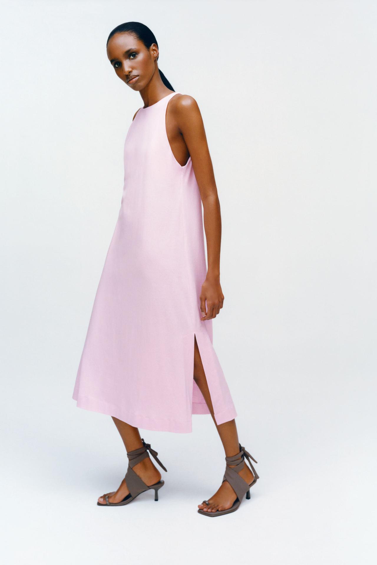 Image 0 of LONG HALTER DRESS from Zara