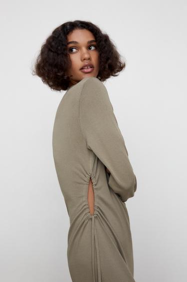 サイドスリット ニット ワンピース Zara Japan 日本 サイドスリット ニット ワンピース Zara Japan 日本