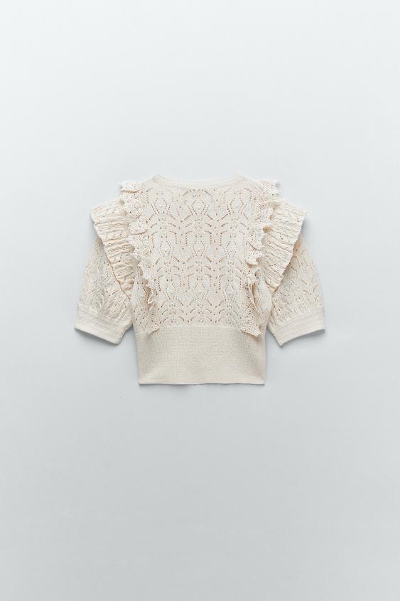 フリル ニット トップス Zara Japan 日本