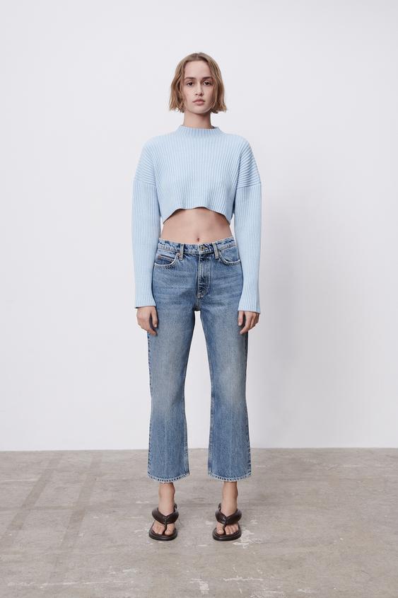 Cropped gola alta zara clearance