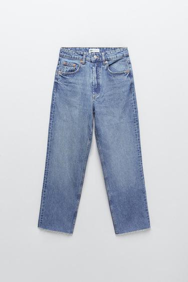 high rise ankle length jeans