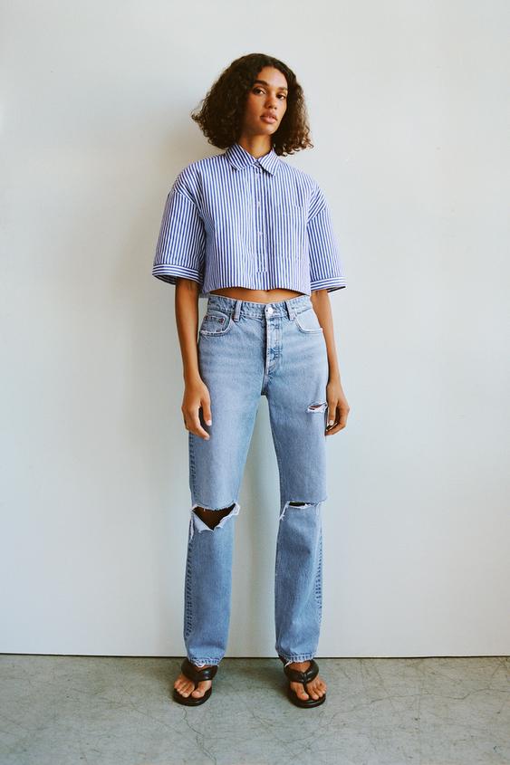 Jean straight femme zara clearance