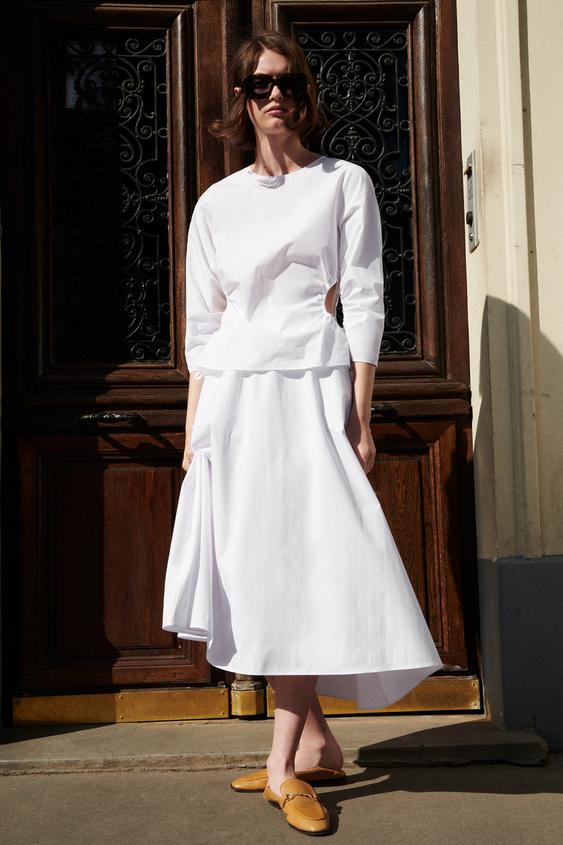 CAMISA POPELÍN - Blanco | ZARA España