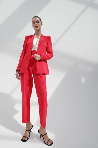 tailleur rosso zara