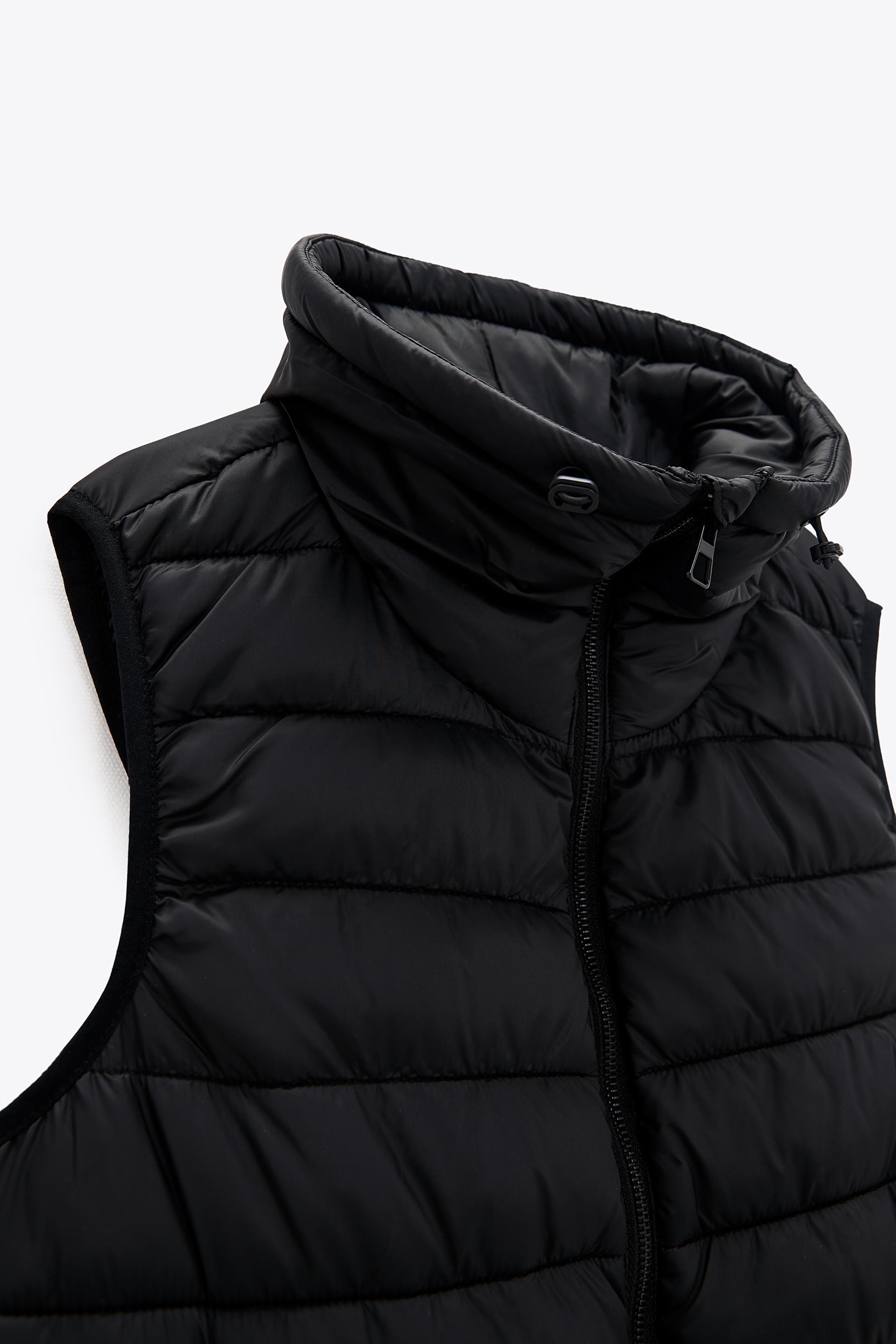 Doudoune sans manche simili cuir zara clearance