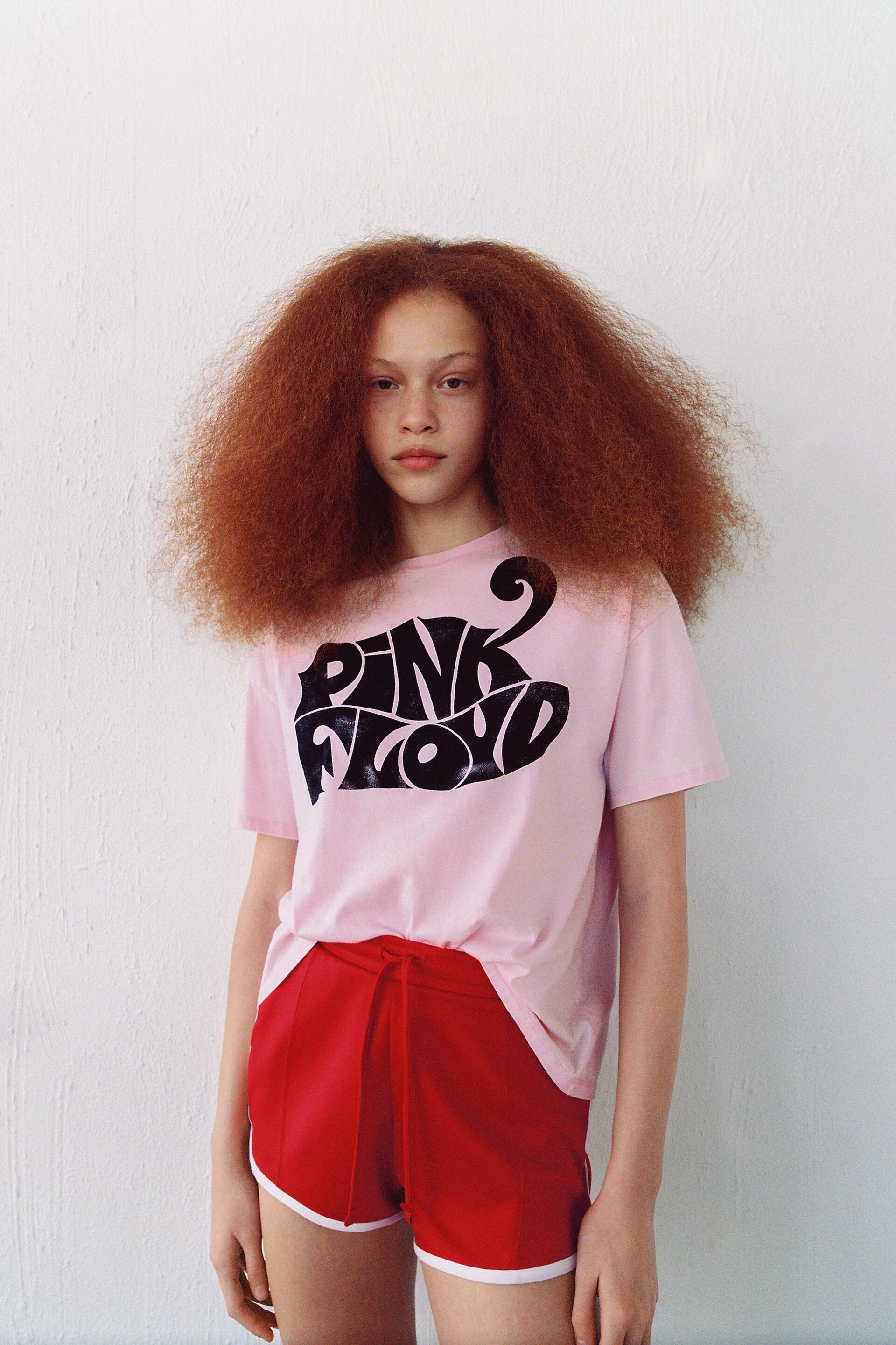 red and pink t shirt