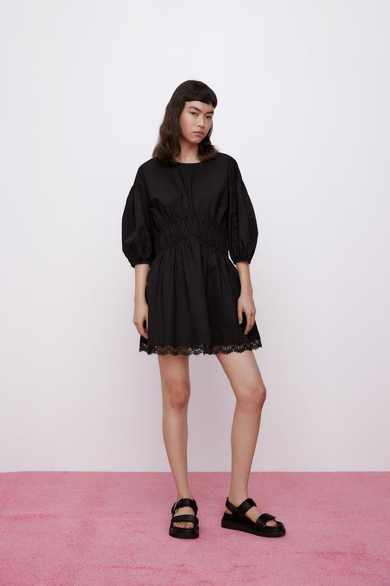 マッチングレーストリム ワンピース Zara Japan 日本 マッチングレーストリム ワンピース Zara Japan 日本