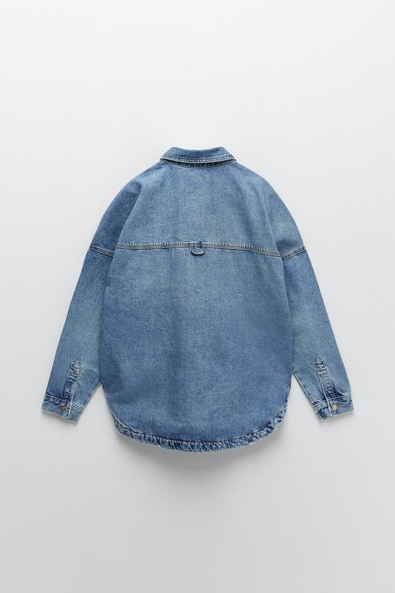 ポケット付きデニムシャツジャケット Zara Japan 日本 ポケット付きデニムシャツジャケット Zara Japan 日本