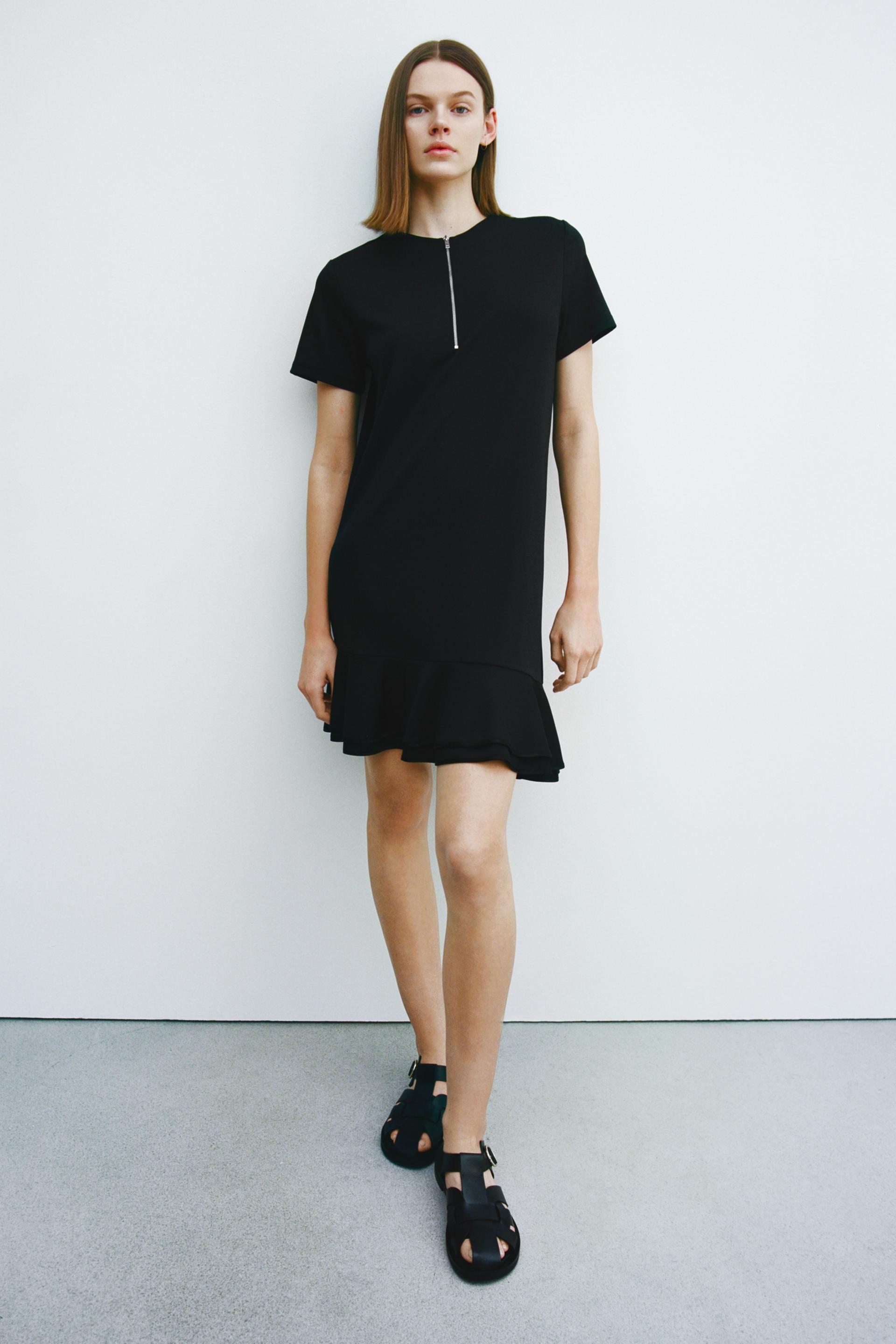 フリル付きミニワンピース Zara Japan 日本 フリル付きミニワンピース Zara Japan 日本
