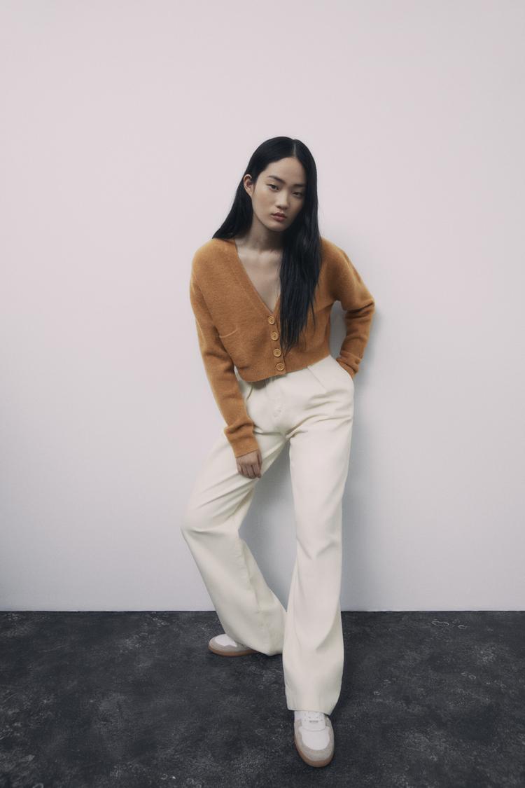 pocket knit cardigan zara