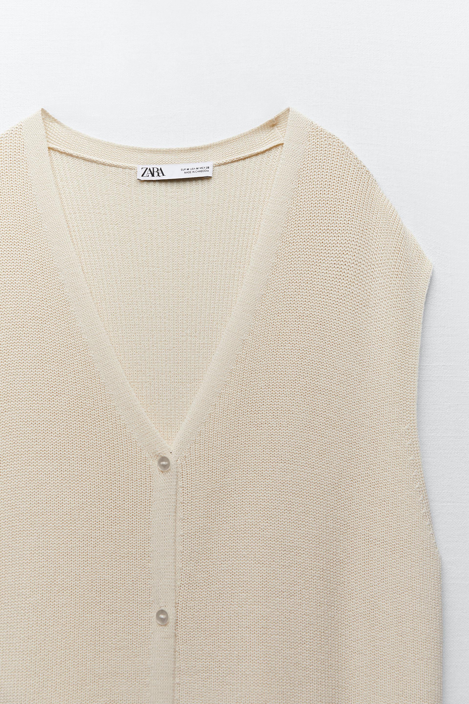 ロング丈ニットベスト Zara Japan 日本 ロング丈ニットベスト Zara Japan 日本