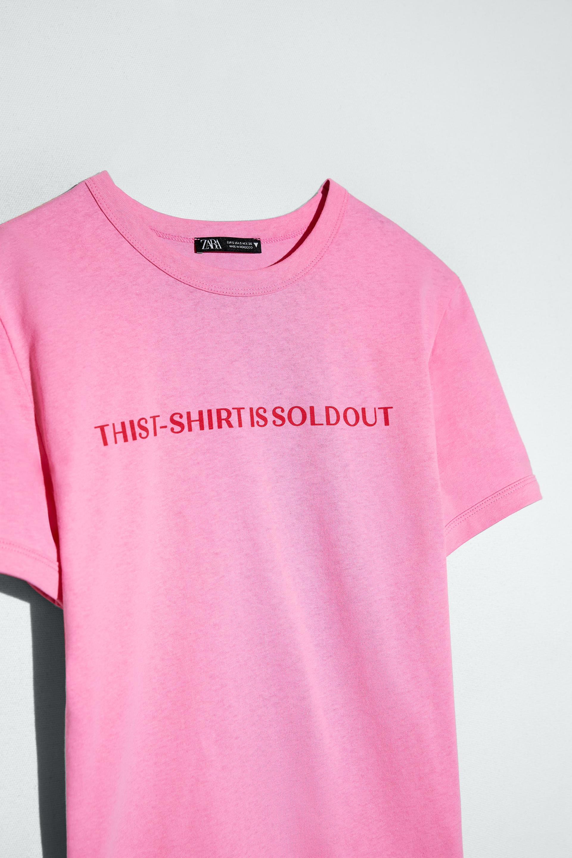 zara slogan t shirt