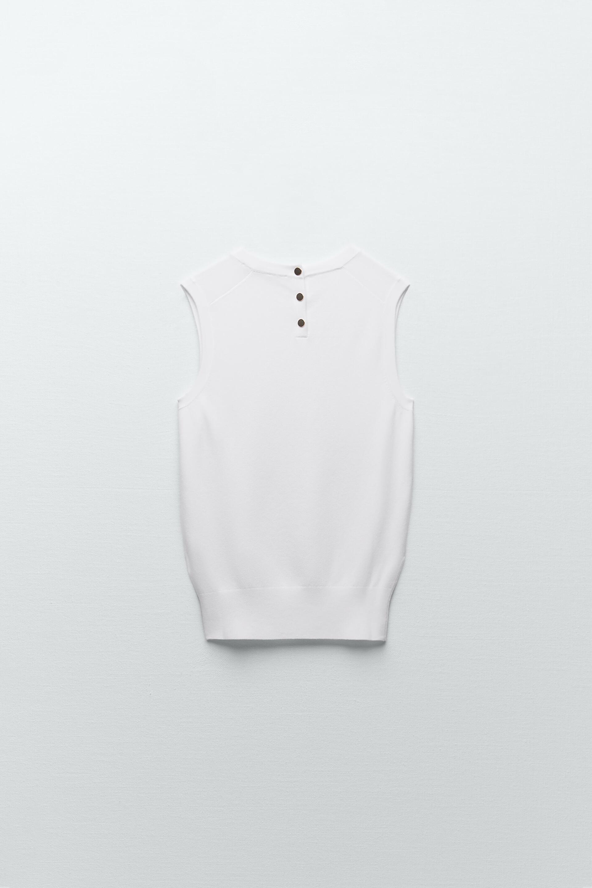knit tank top zara