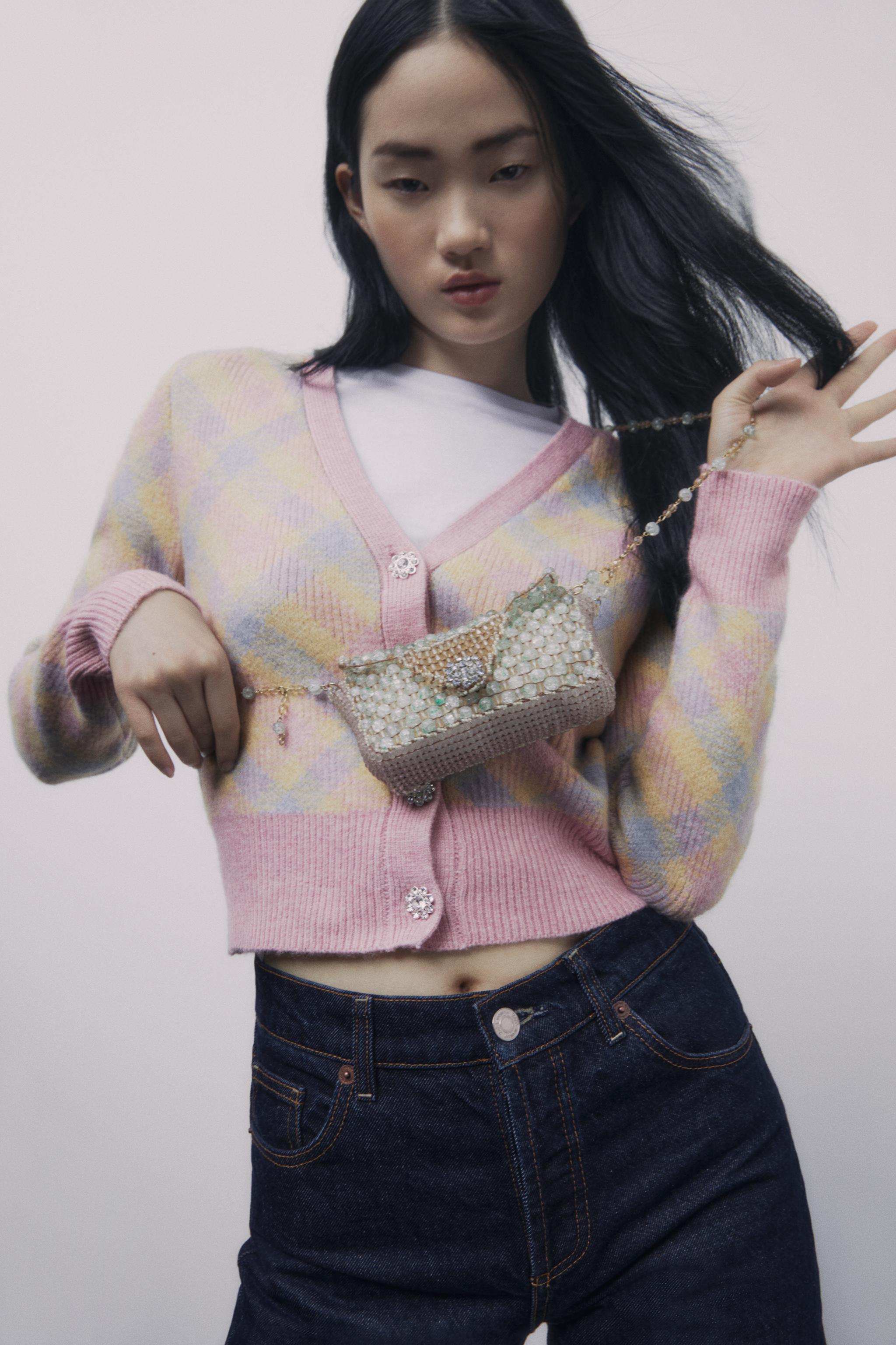 ARGYLE KNIT CARDIGAN