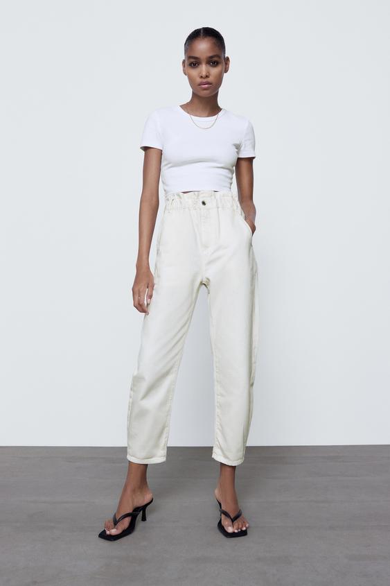 Zara Baggy Paperbag Trousers