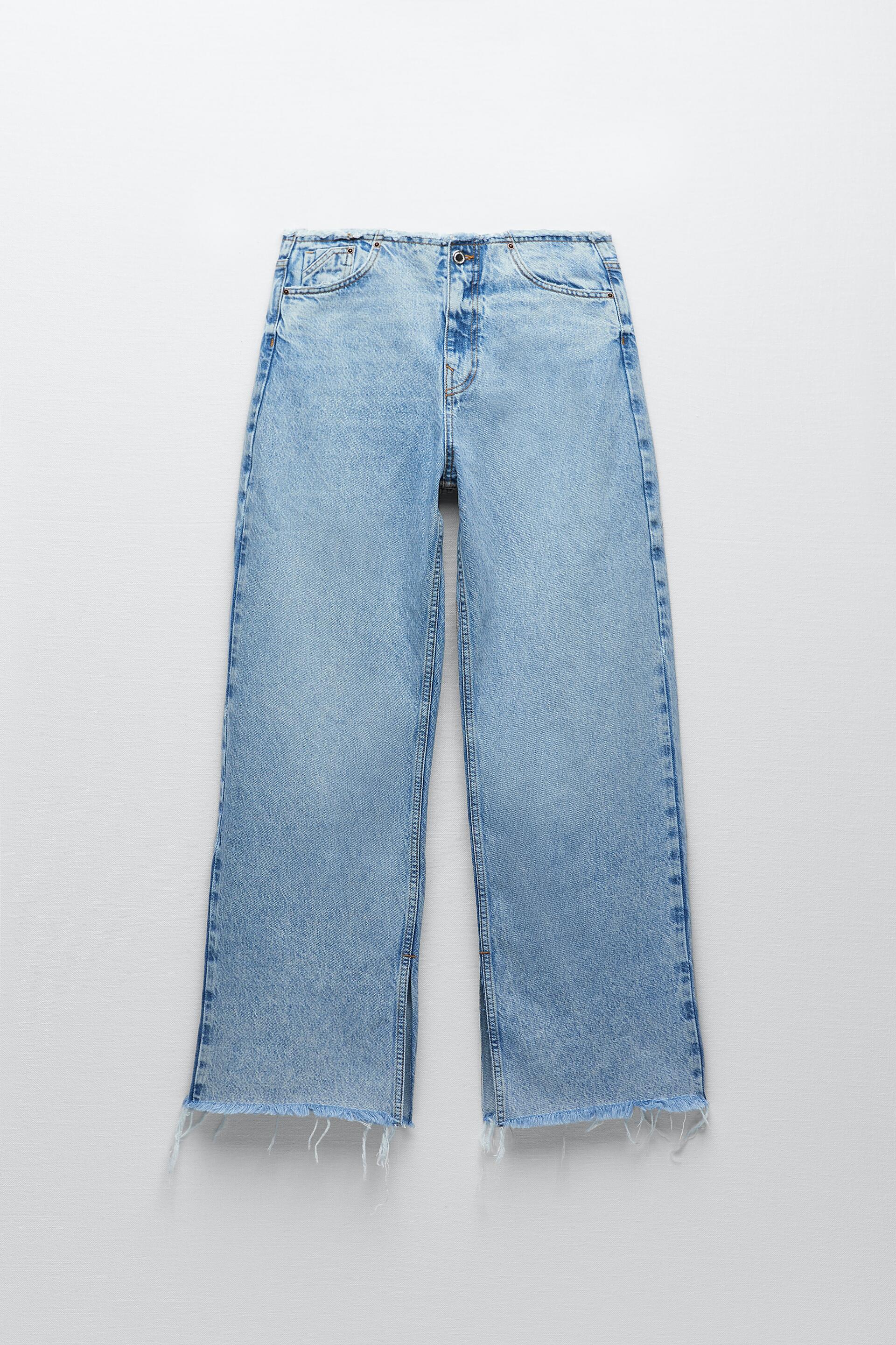 Z1975 WIDE-LEG JEANS WITH FRAYED 