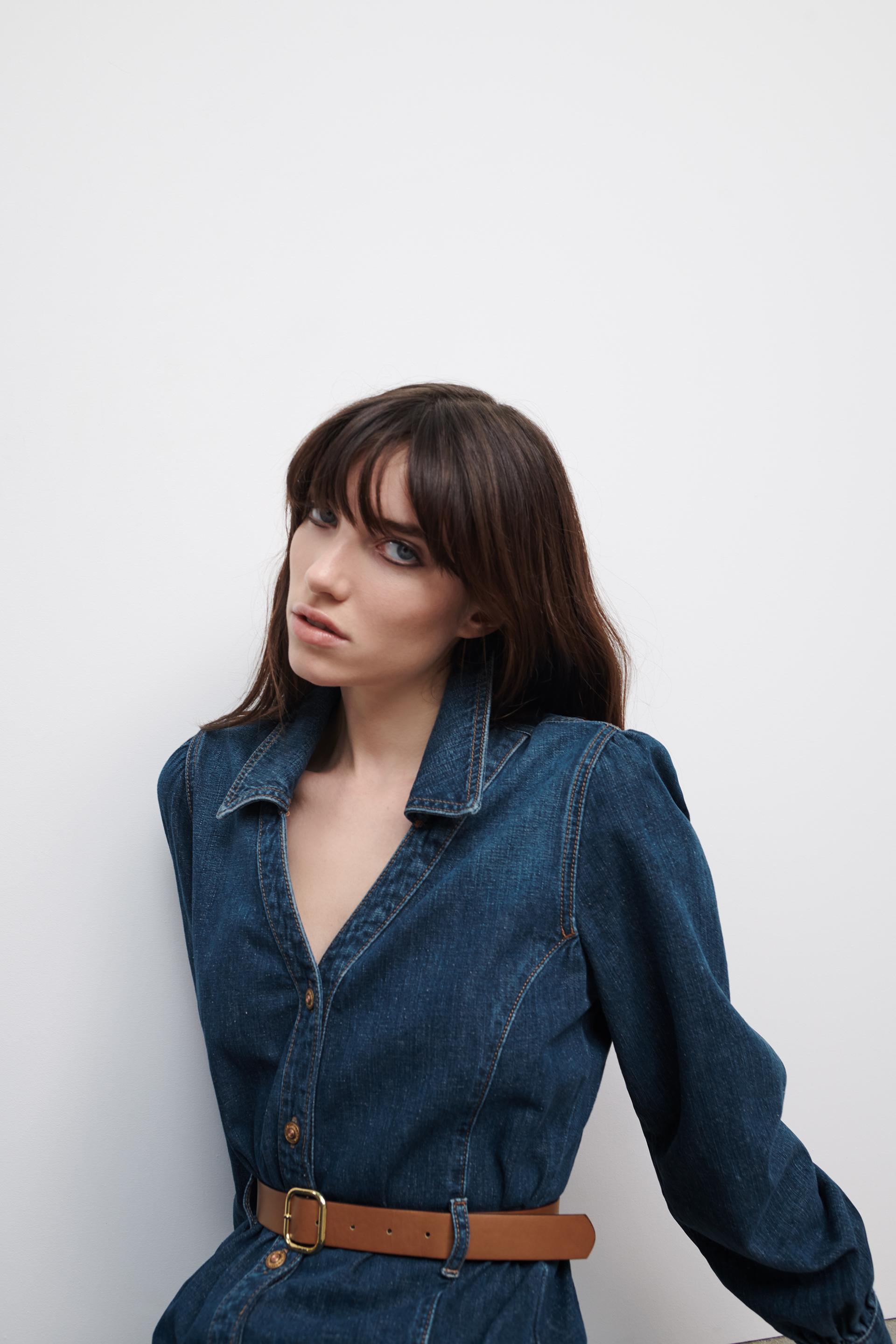 70s プレミアム デニム ワンピース Zara Japan 日本 70s プレミアム デニム ワンピース Zara Japan 日本