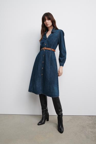 70s プレミアム デニム ワンピース Zara Japan 日本 70s プレミアム デニム ワンピース Zara Japan 日本