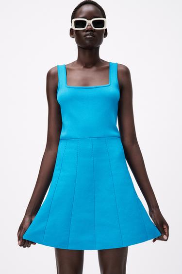 kadin kazak triko elbise zara turkiye