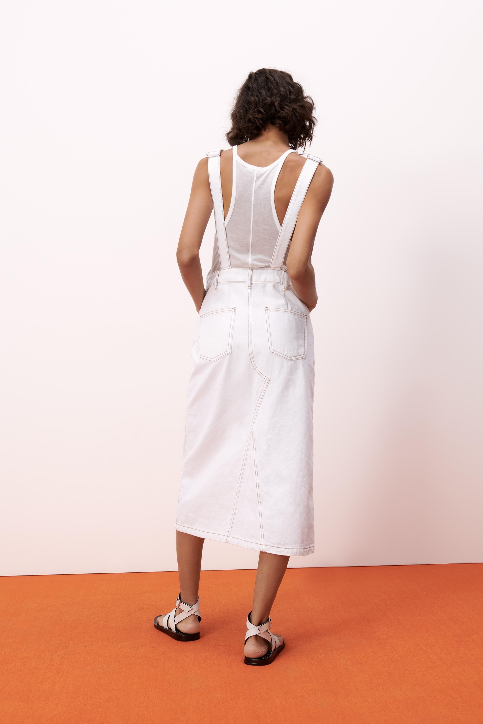 Zara DENIM OVERALL DRESS 6 Zara DENIM OVERALL DRESS 7