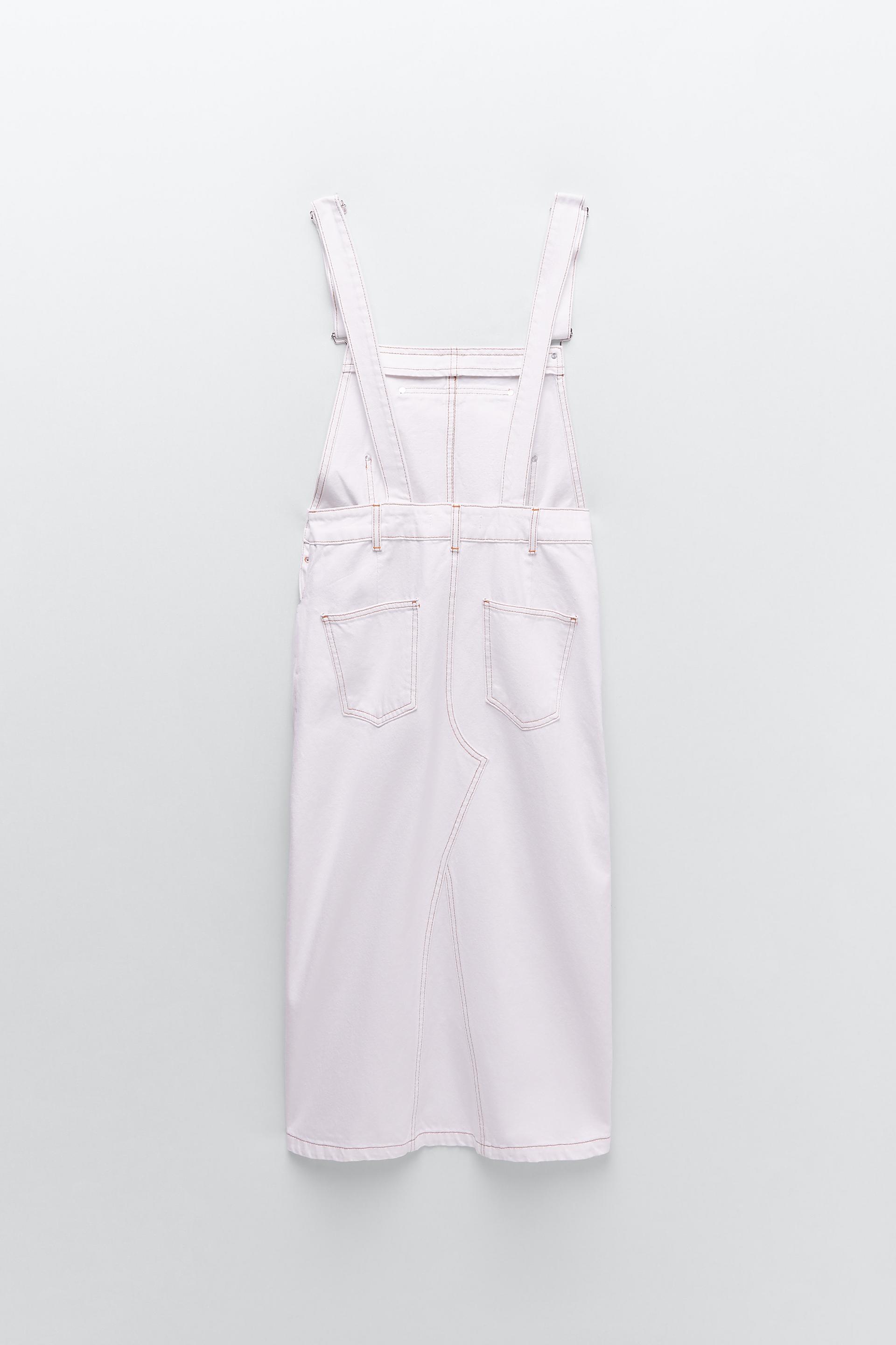 Zara DENIM OVERALL DRESS 0 Zara DENIM OVERALL DRESS 1