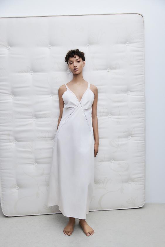 ロング丈レースワンピース Zara Japan 日本 ロング丈レースワンピース Zara Japan 日本