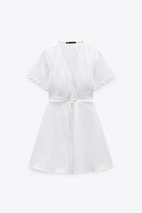 zara white short dress