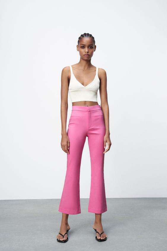 Image 0 of MINI FLARE TROUSERS from Zara