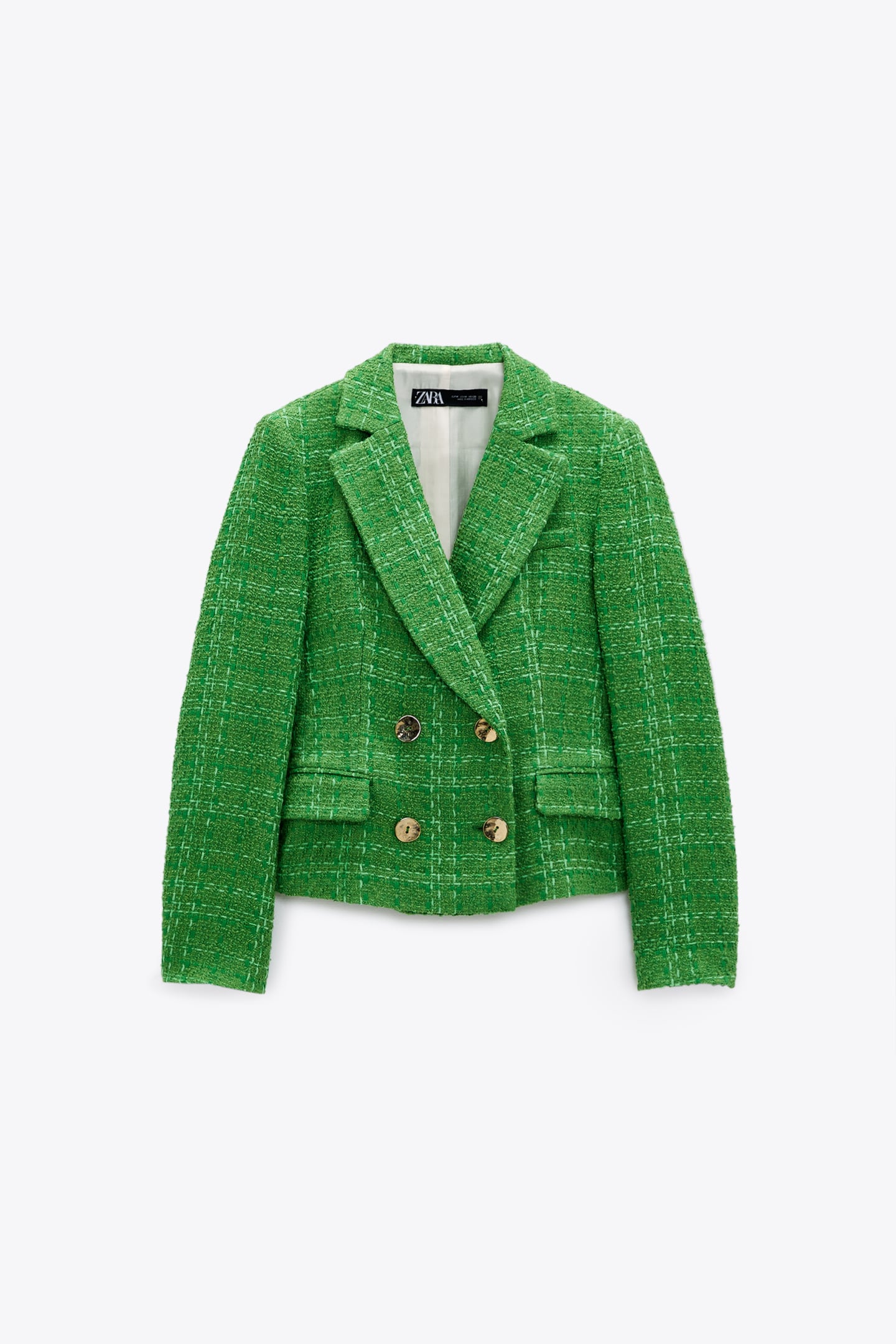 TEXTURED DOUBLE-BREASTED BLAZER from Zara