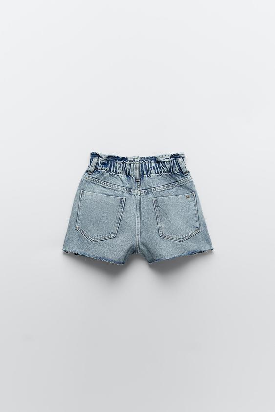 zara denim short