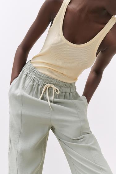 Jogging velours femme zara clearance
