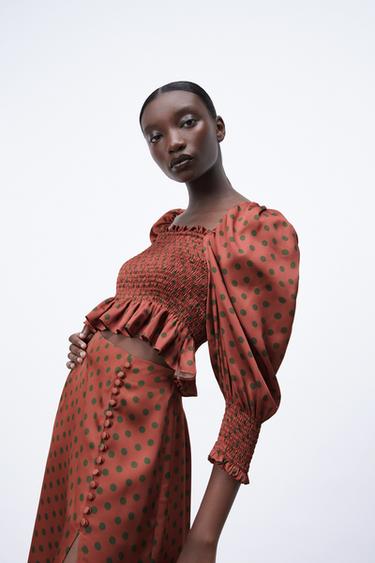 ポルカドットトップス レディース Zara 日本 ポルカドットトップス レディース Zara 日本