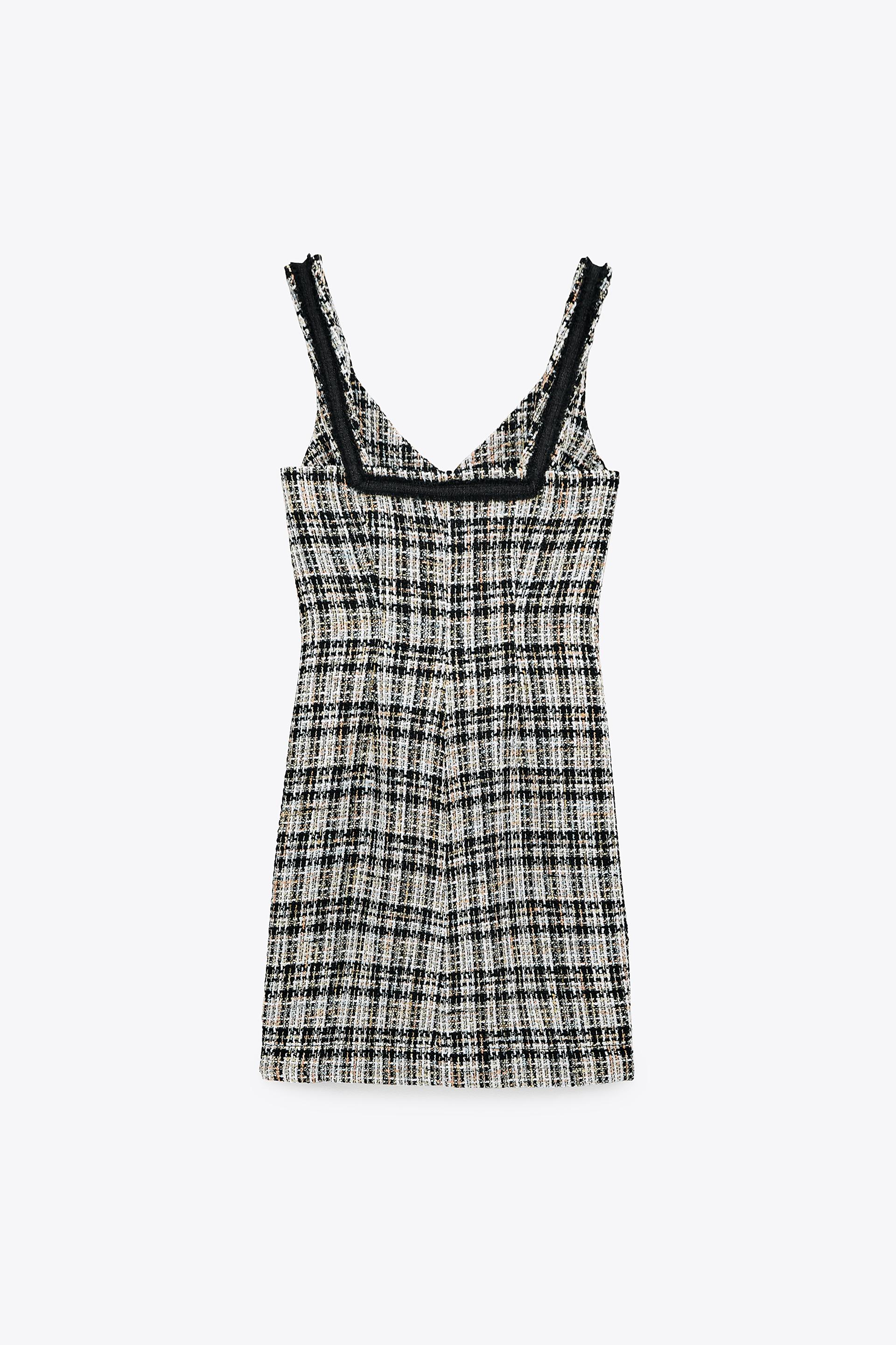 テクスチャード チェック ジャンパースカート Zara Japan 日本 テクスチャード チェック ジャンパースカート Zara Japan 日本