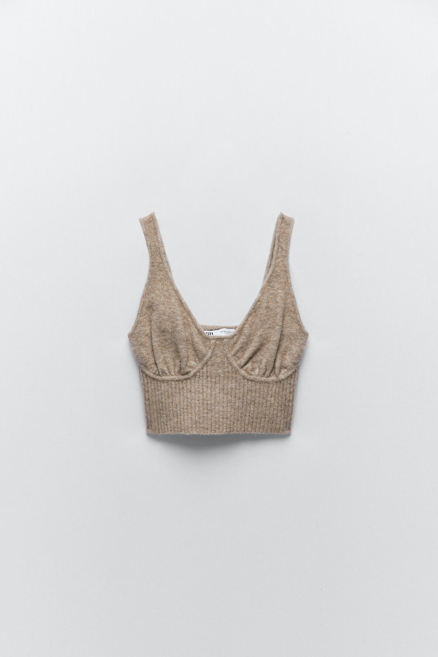 Image 3 of KNIT TOP WITH STRAPS from Zara