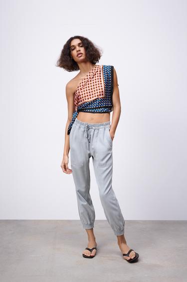 Zara flared joggers clearance