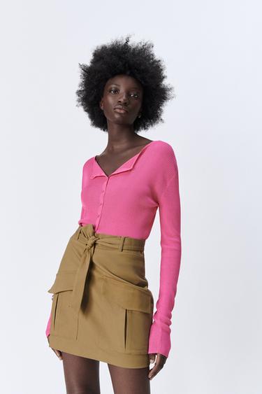 Jupe rose poudré zara clearance